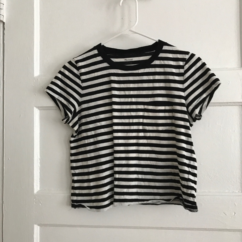 Madewell cropped pocket tee